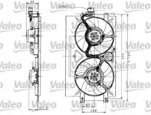 VW 6K0121191L Електродвигун, вентилятор радіатора
