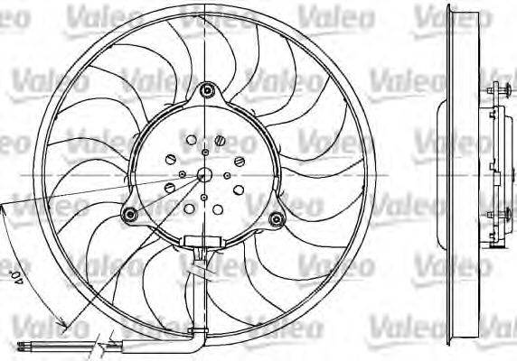 VALEO 698612 Вентилятор, охолодження двигуна