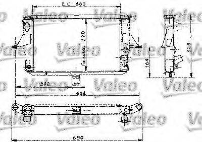 VALEO 730010 Радіатор, охолодження двигуна