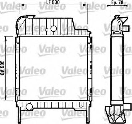 VALEO 34970 Радіатор, охолодження двигуна