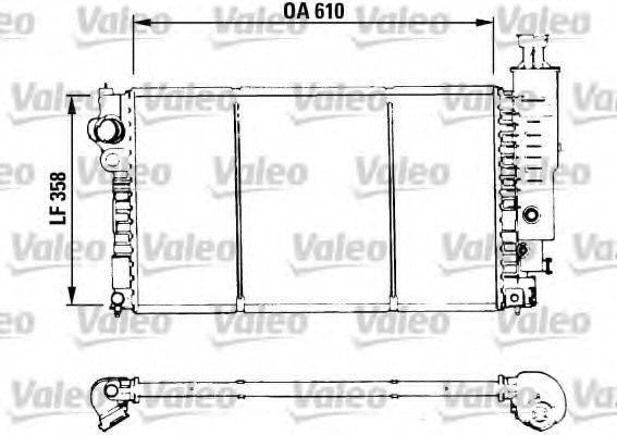 VALEO TA879 Радіатор, охолодження двигуна