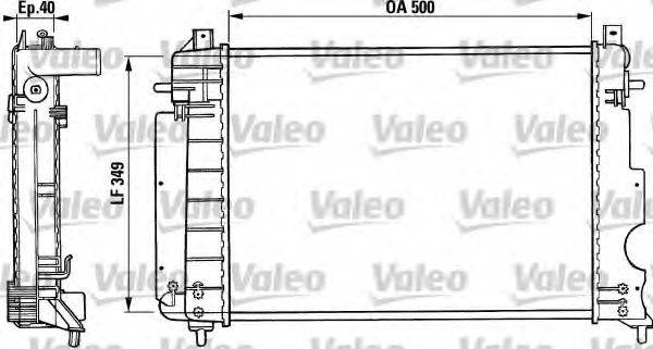 VALEO 731004 Радіатор, охолодження двигуна