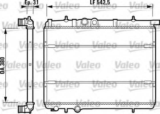 VALEO RC1008 Радіатор, охолодження двигуна