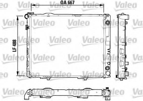 VALEO 732605 Радіатор, охолодження двигуна