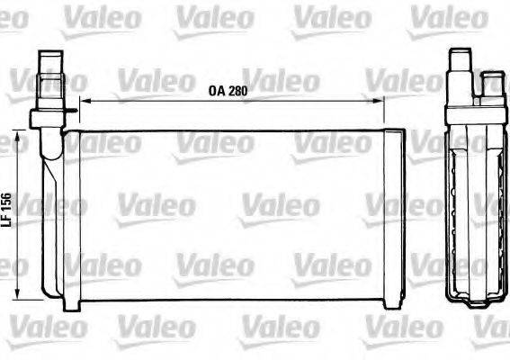 VALEO 811066 Теплообмінник, опалення салону