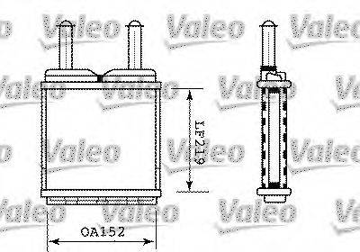 VALEO 812065 Теплообмінник, опалення салону