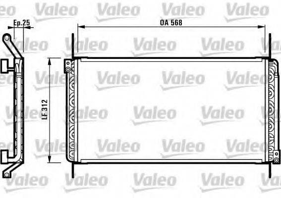 VALEO 817025 Конденсатор, кондиціонер