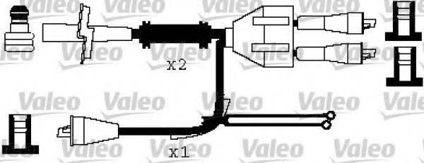 VALEO 346519 Комплект дротів запалювання