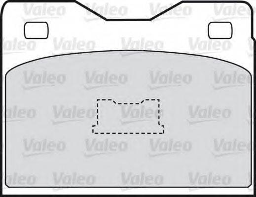 VALEO 20260 Комплект гальмівних колодок, дискове гальмо