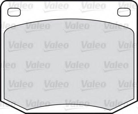 VALEO 20402 Комплект гальмівних колодок, дискове гальмо