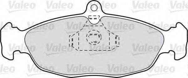 VALEO 598039 Комплект гальмівних колодок, дискове гальмо