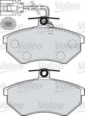 VALEO 598982 Комплект гальмівних колодок, дискове гальмо