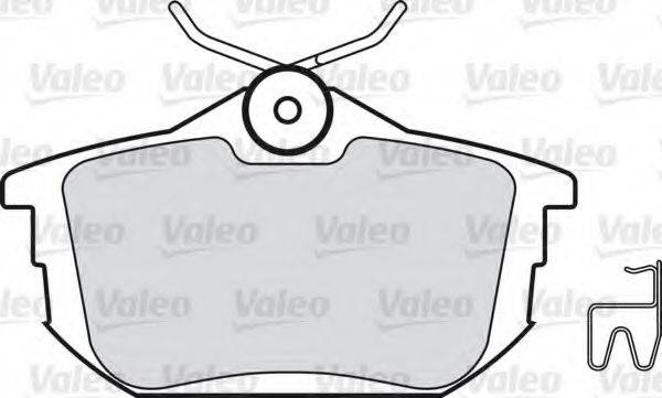VALEO 21861 Комплект гальмівних колодок, дискове гальмо