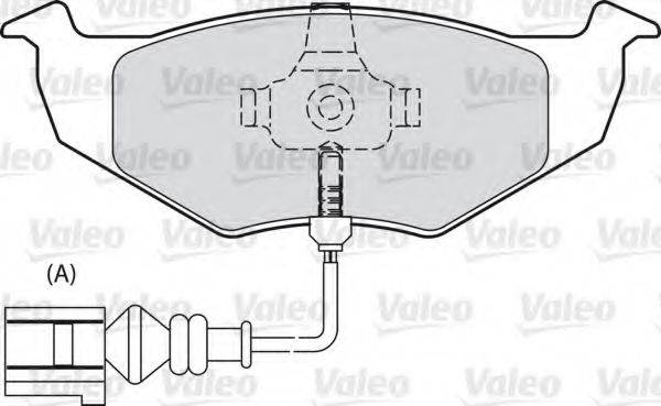 VALEO 598805 Комплект гальмівних колодок, дискове гальмо
