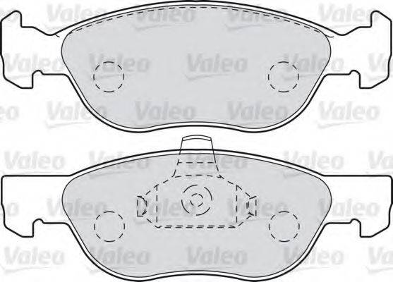 VALEO 598041 Комплект гальмівних колодок, дискове гальмо