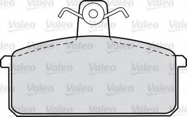 VALEO 598093 Комплект гальмівних колодок, дискове гальмо