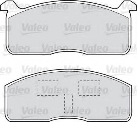 VALEO 20729 Комплект гальмівних колодок, дискове гальмо