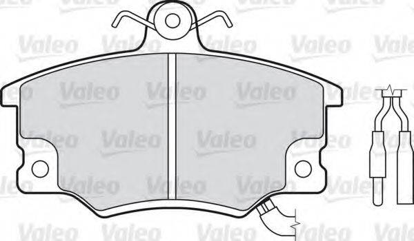 VALEO 598219 Комплект гальмівних колодок, дискове гальмо