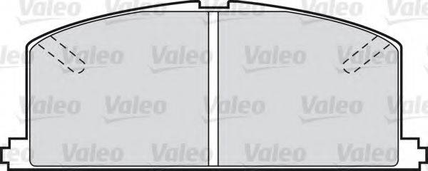 VALEO 20870 Комплект гальмівних колодок, дискове гальмо