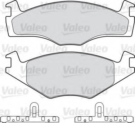 VALEO 301124 Комплект гальмівних колодок, дискове гальмо