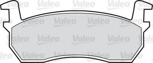 VALEO 20957 Комплект гальмівних колодок, дискове гальмо