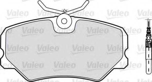 VALEO 540553 Комплект гальмівних колодок, дискове гальмо