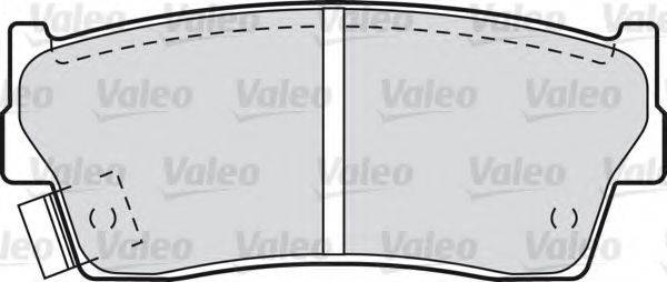 VALEO 21500 Комплект гальмівних колодок, дискове гальмо