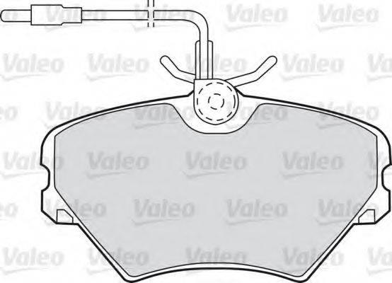 VALEO 540551 Комплект гальмівних колодок, дискове гальмо
