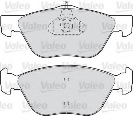 VALEO 598308 Комплект гальмівних колодок, дискове гальмо
