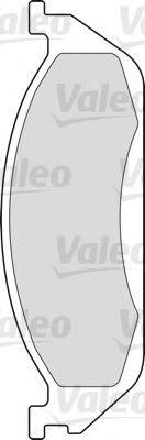 VALEO 598442 Комплект гальмівних колодок, дискове гальмо