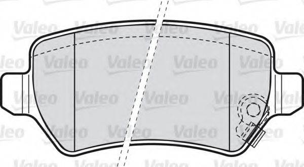 VALEO 598584 Комплект гальмівних колодок, дискове гальмо