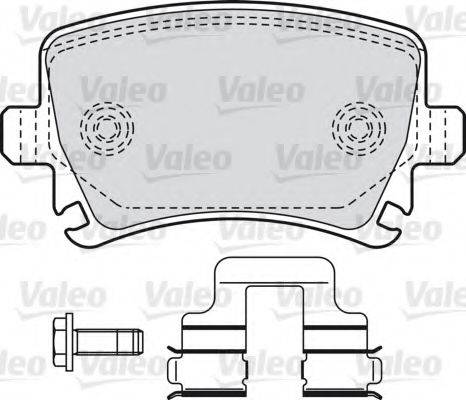 VALEO 598752 Комплект тормозных колодок, дисковый тормоз