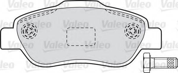 VALEO 598696 Комплект гальмівних колодок, дискове гальмо