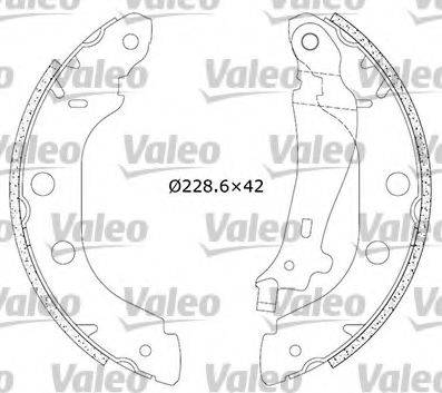 VALEO 554770 Комплект гальмівних колодок