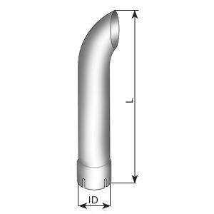 DINEX 91303 Труба вихлопного газу, універсальна