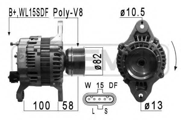 BOSCH 0124655173 Генератор