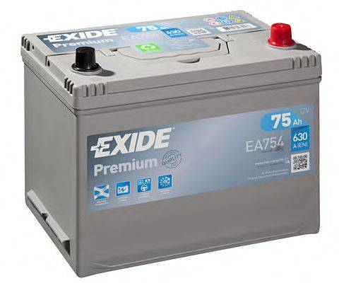 EXIDE EA754 Стартерна акумуляторна батарея; Стартерна акумуляторна батарея