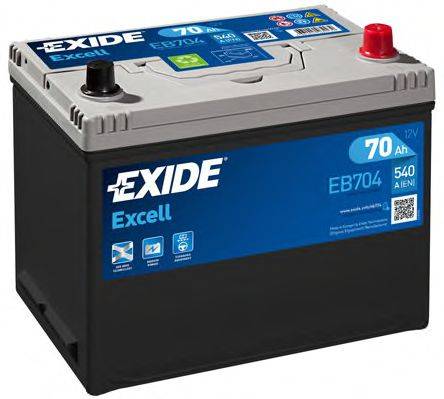 EXIDE EB704 Стартерна акумуляторна батарея; Стартерна акумуляторна батарея