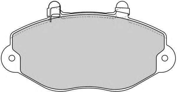 NECTO FD6801V Комплект гальмівних колодок, дискове гальмо