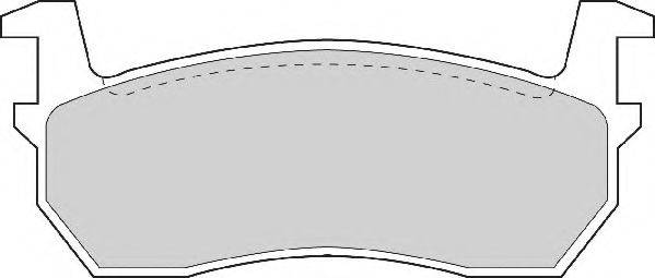 NECTO 20957 Комплект гальмівних колодок, дискове гальмо