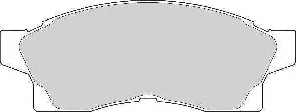 NECTO 21762 Комплект гальмівних колодок, дискове гальмо