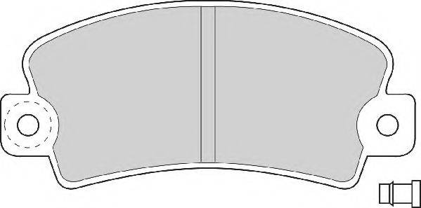 NECTO 20140 Комплект гальмівних колодок, дискове гальмо