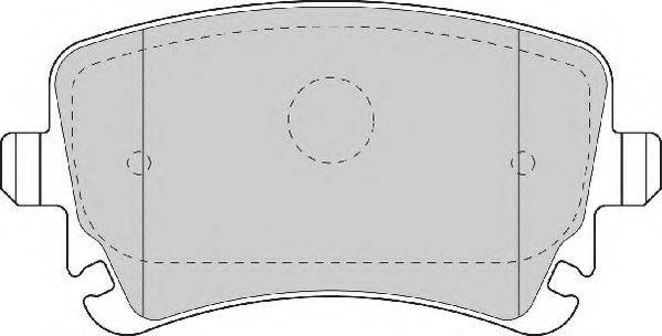 NECTO FD7176A Комплект гальмівних колодок, дискове гальмо