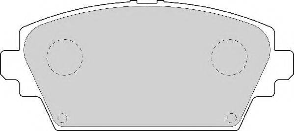 NECTO FD7039A Комплект гальмівних колодок, дискове гальмо