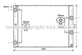 AVA QUALITY COOLING BW2404 Радіатор, охолодження двигуна