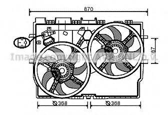 FIAT 1358062080 Вентилятор, охолодження двигуна