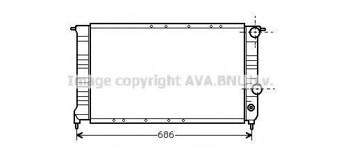 AVA QUALITY COOLING RT2112 Радіатор, охолодження двигуна