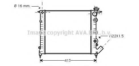 AVA QUALITY COOLING RT2120 Радіатор, охолодження двигуна