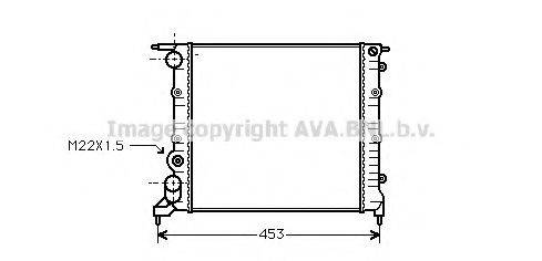 AVA QUALITY COOLING RT2121 Радіатор, охолодження двигуна