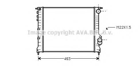 AVA QUALITY COOLING RT2133 Радіатор, охолодження двигуна